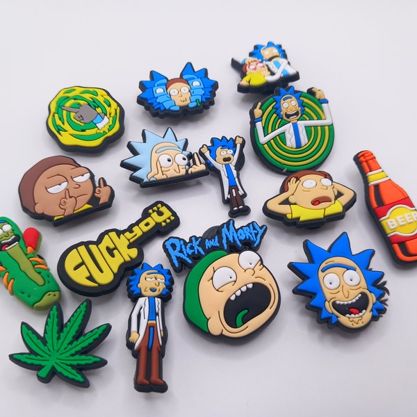 Lot De 600 Charms Crocs Rick Et Morty - Multicolores - Pour Personnaliser Tes Sandales - Neuf