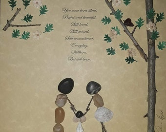 Baby Angel Pebble Art