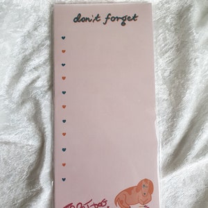 Don&#39;t Forget to Pet Dog | To Do List | Notepad | Memo pad | Cute illustrations | Organiser | Pet illustrations | Dog notepads | Stationery