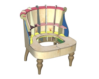 Fauteuil, modèle CAO (solide), modèle 3D, stl, obj,