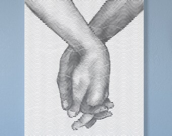 Tampon main dans la main - Artcam Vectors for Production