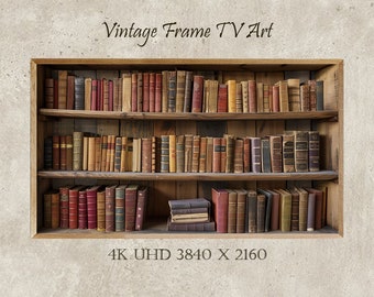 Samsung Frame TV Art, Frame TV Art, oude boeken, Vintage, digitale download