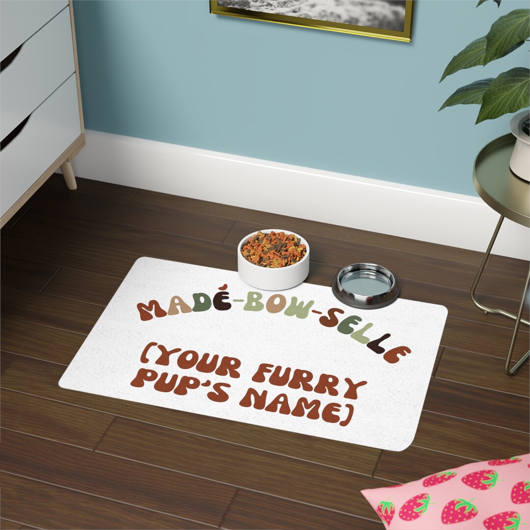 Personalized Halloween Themed Pet Mats Dog Mats Pet Food Etsy