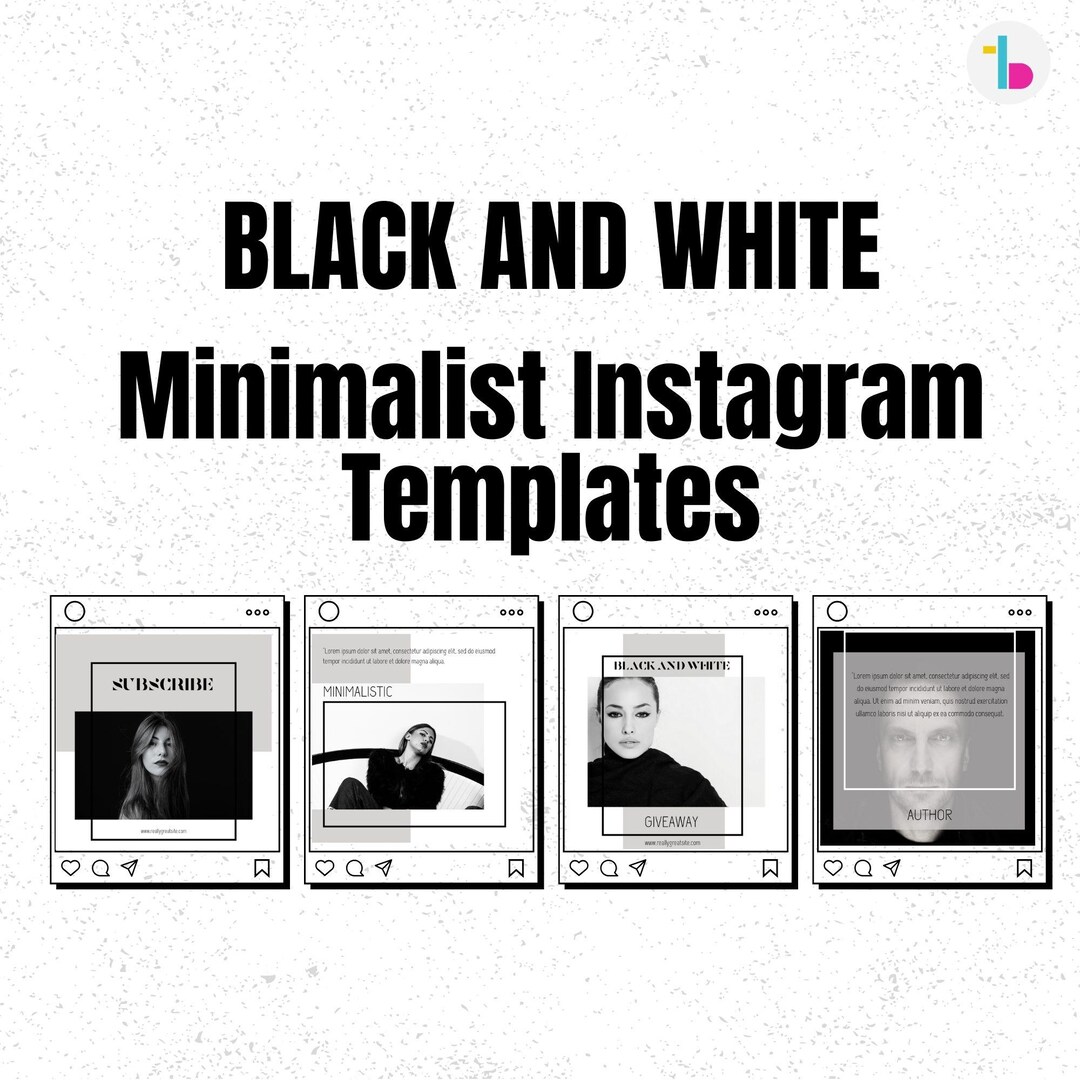 Minimalist Canva Black and White Templates, Minimalist, Social Media ...