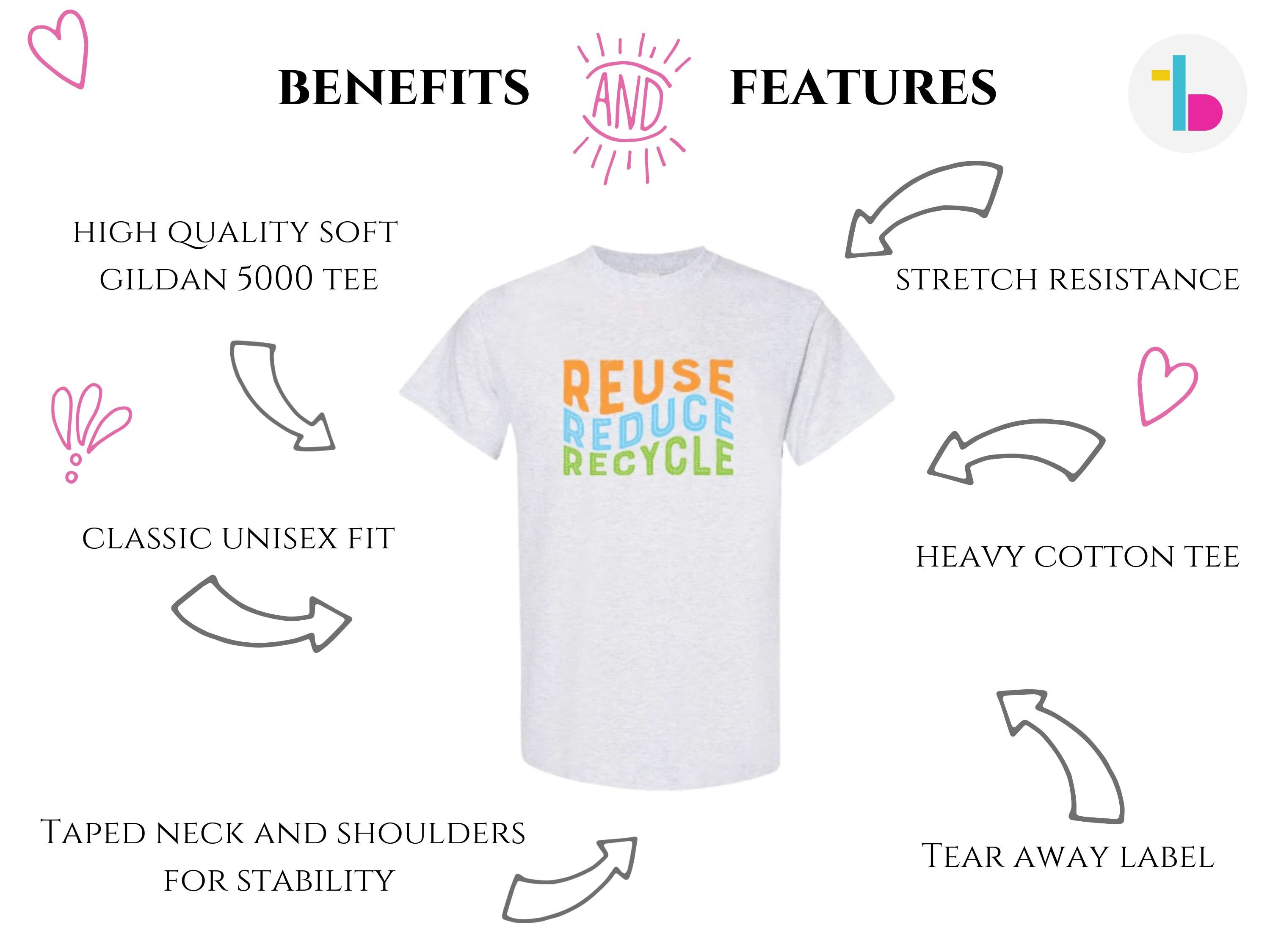 Ecology Shirt Reuse Reduce Recycle Save Our Planet Shirt - Etsy