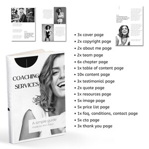 Minimalist Black and White Mega Pack Bundle of Templates, Minimalist ...