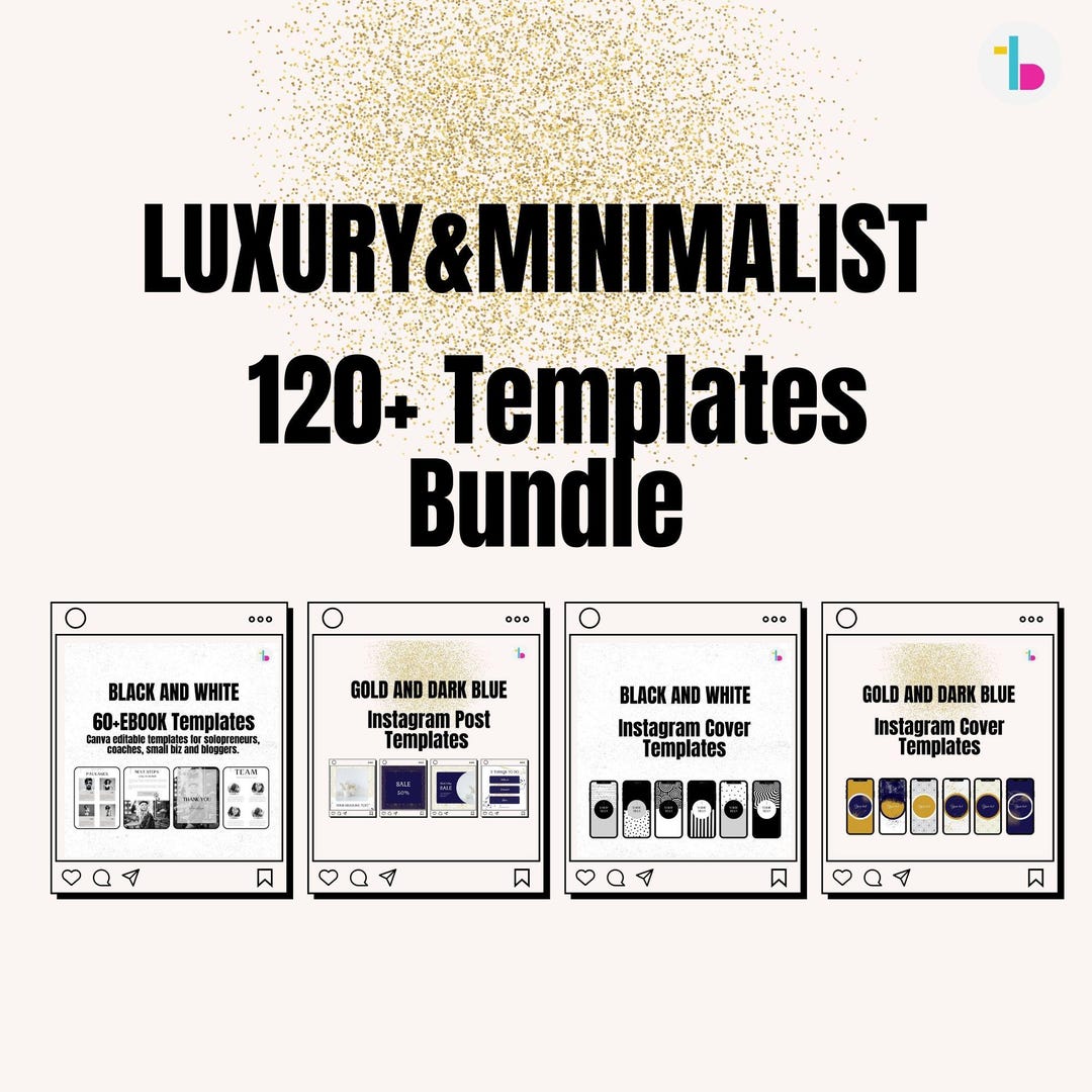 Luxury and Minimalist Mega Pack Templates Bundle, Branding Package for ...
