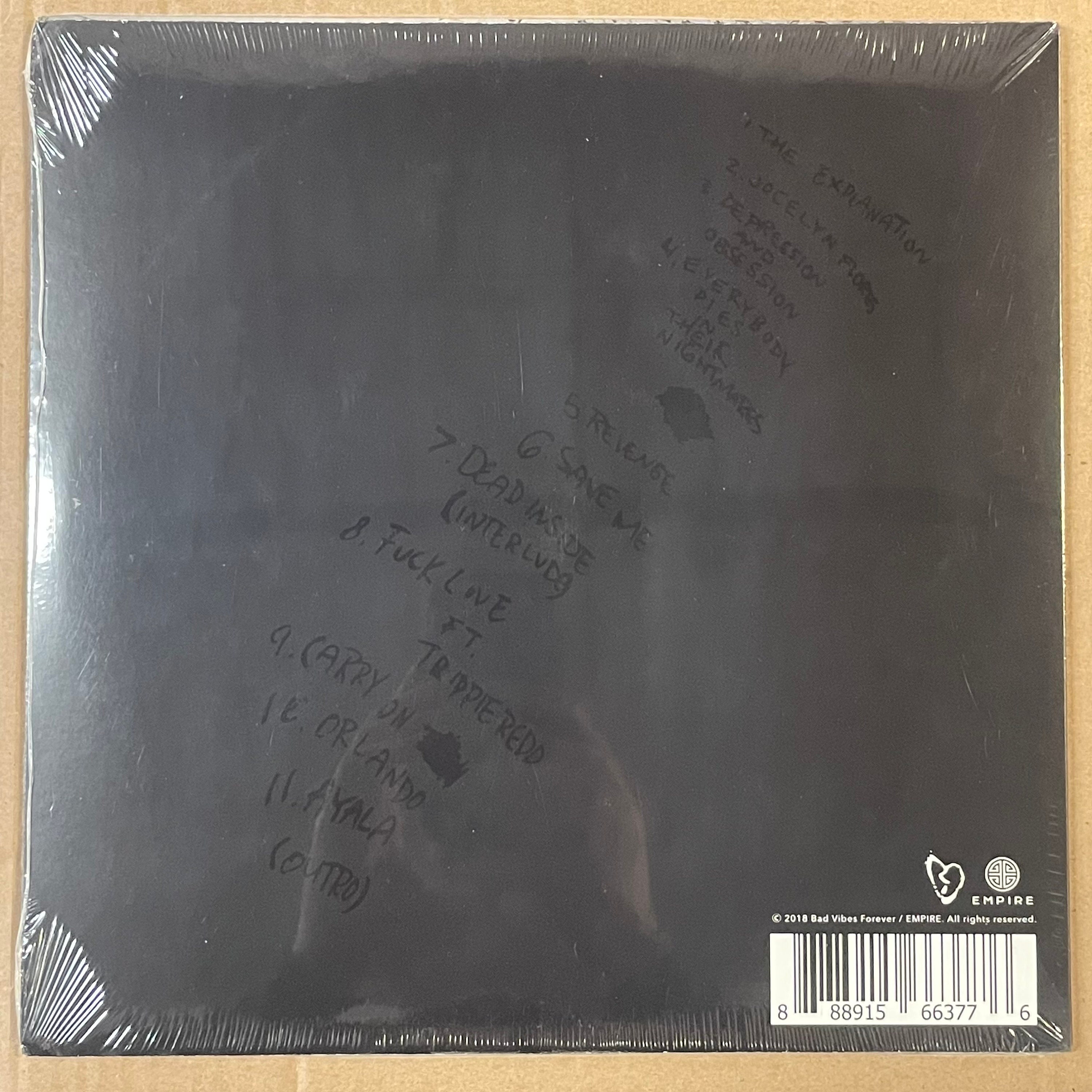 Xxxtentacion 17 1LP Black Limited Vinyl Record Damaged Cover