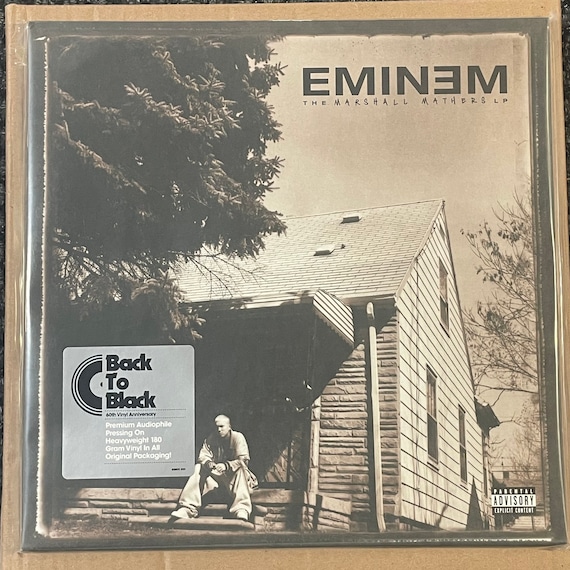 Eminem the Marshall Mathers LP 2LP Black Limited Vinyl Record Damaged Cover  - Etsy