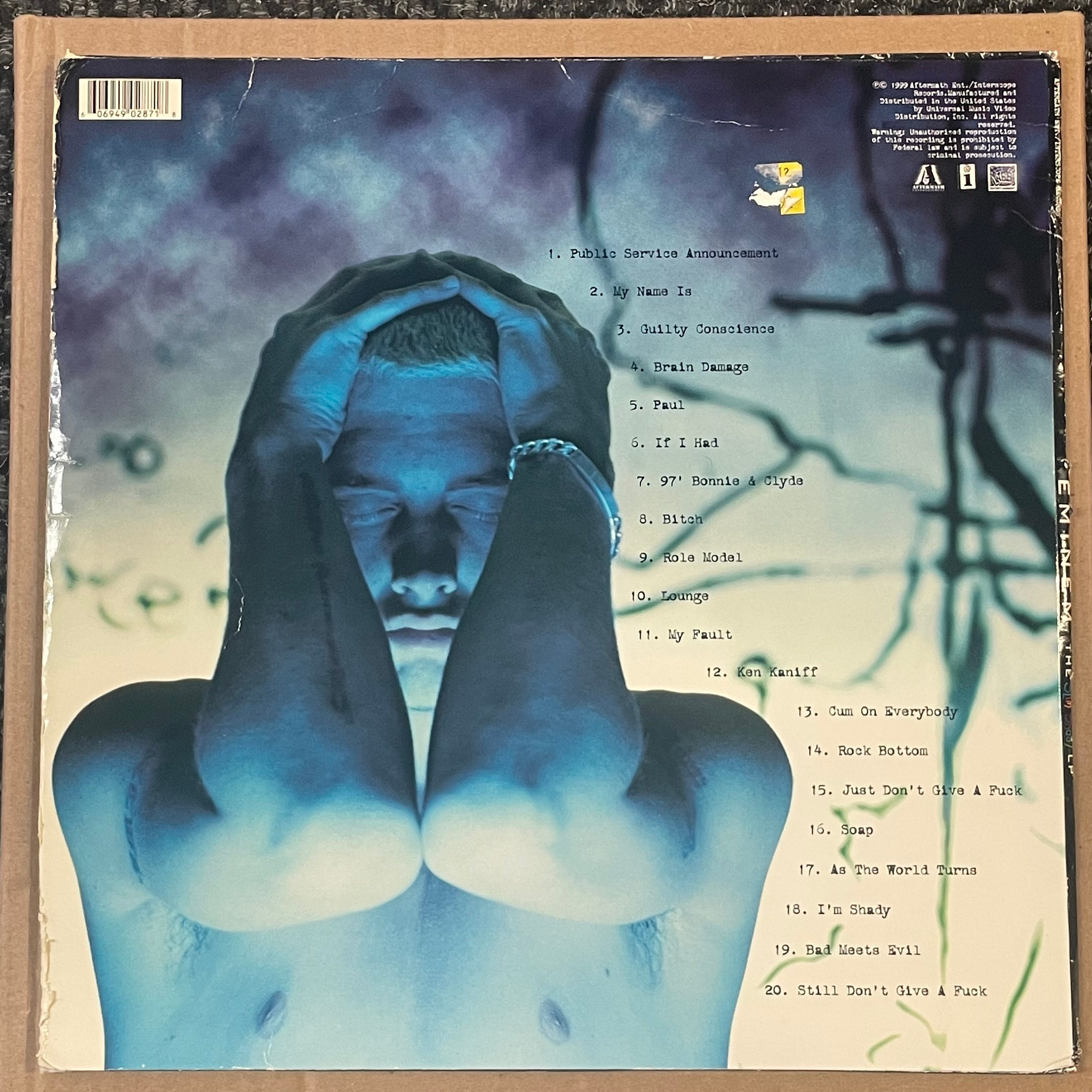 Eminem the Slim Shady LP 2LP Black Limited Vinyl Record Damaged