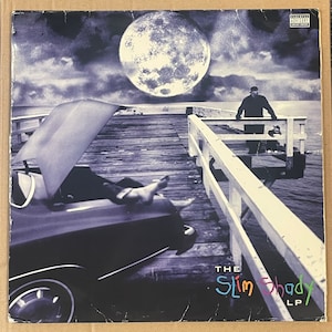 Eminem The Slim Shady LP 2LP Black Limited Vinyl Record Damaged Cover