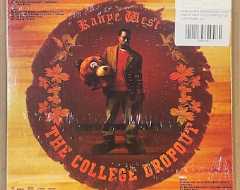 Kanye West the College Dropout 2LP Black Limited Vinyl Record