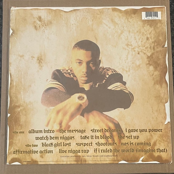 Nas It Was Written 1LP Black Limited Vinyl Record Damaged