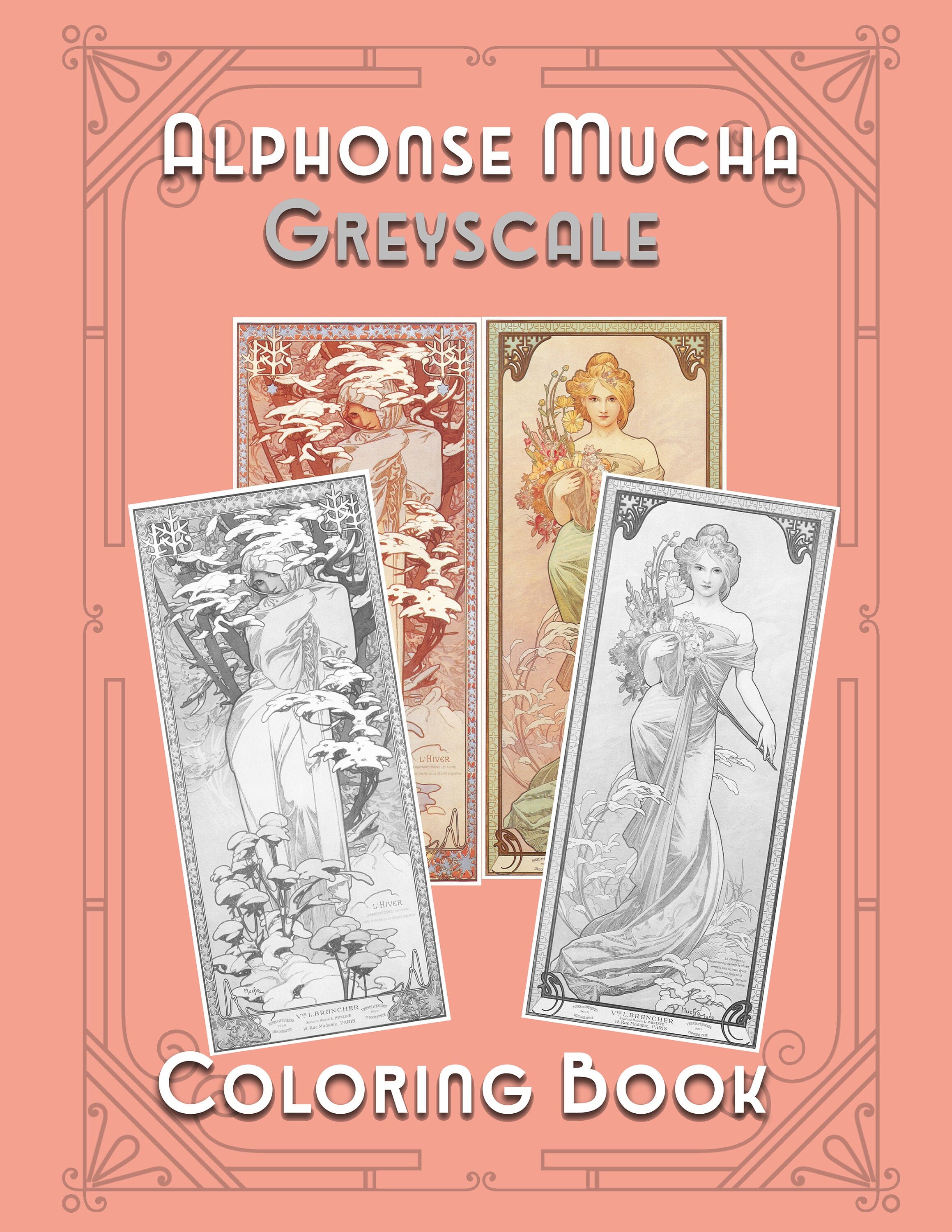 Louis Vuitton Icons & Alphonse Mucha Coloring Book