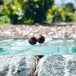 Tigers eye stud earrings