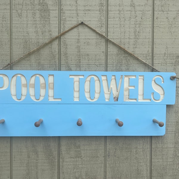 Pool Towel Rack - Etsy
