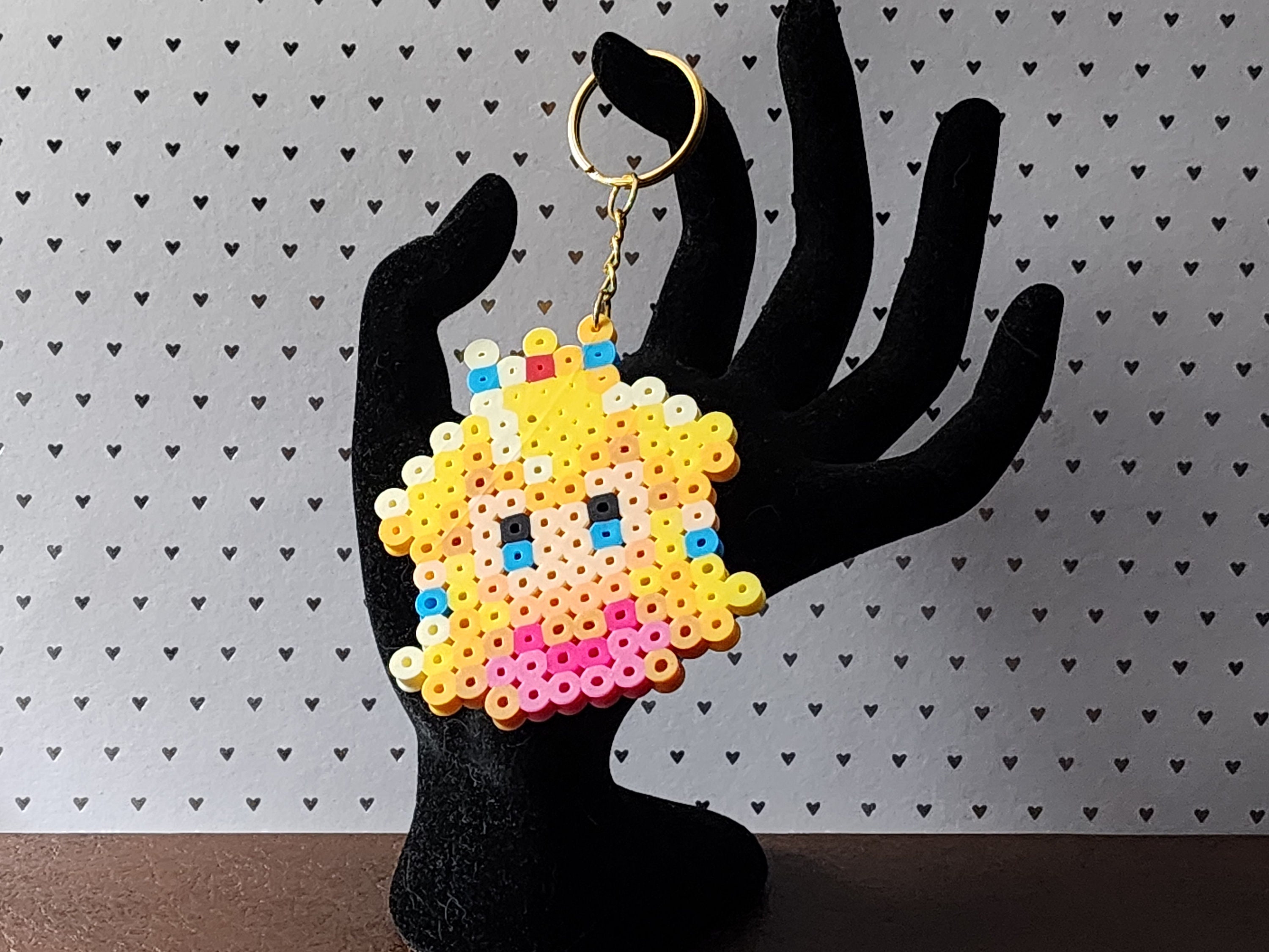 Custom Character Beaded Keychains Customizable Perler Beads Etsy