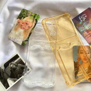 Kpop phone case // Kpop photocard // Clear Samsung cases