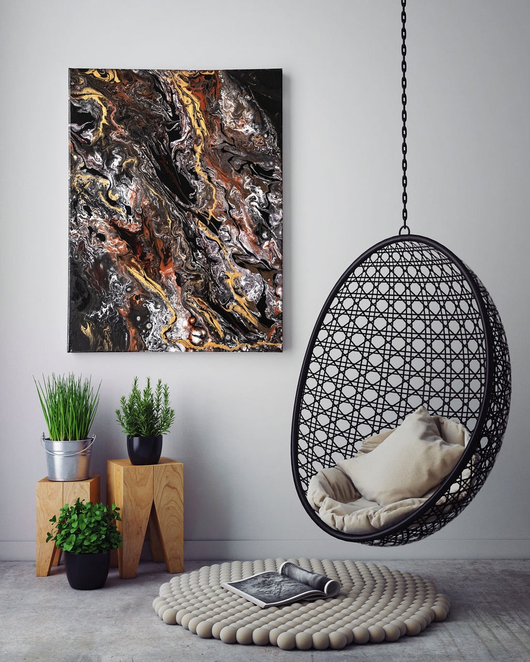 Unique Paintings Contemporary Art Original Abstract Handmade Acrylicart ...