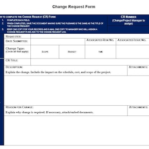 Construction Change Order Templates | Change Request Forms| Change Request Steps | Change Request Procedure | Change Management Process