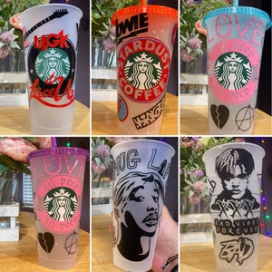 Custom Create Your Own Musician / Band Themed Reusable Starbucks Cup