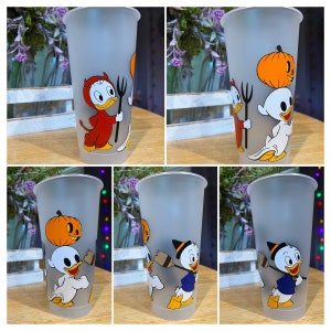 Custom Huey Dewey and Louie Trick or Treat Reusable Venti Starbucks Cup / Disney / Halloween