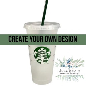 Personalized Starbucks 16 or 24 oz Reusable Cold Cup with Custom Vinyl –  SheltonShirts