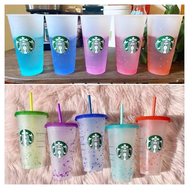 Musse Pigg Sommarmugg | Disney Vacation Starbucks Tumbler | Strandvibbar Återanvändbar 24oz Venti | Kryssningspresent Handgjord Color Change SB Cup