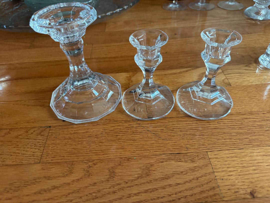 Set of 2 Vintage Candlestick Holders - Etsy