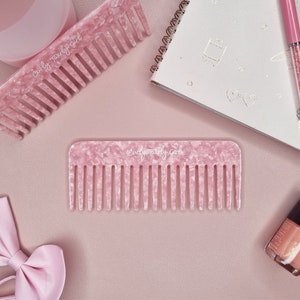 Pettine a denti larghi ecologico per capelli ricci Pettine l Biodegradabile l Ecologico l Peigne Cheveux Frisés l Cheveux Bouclés