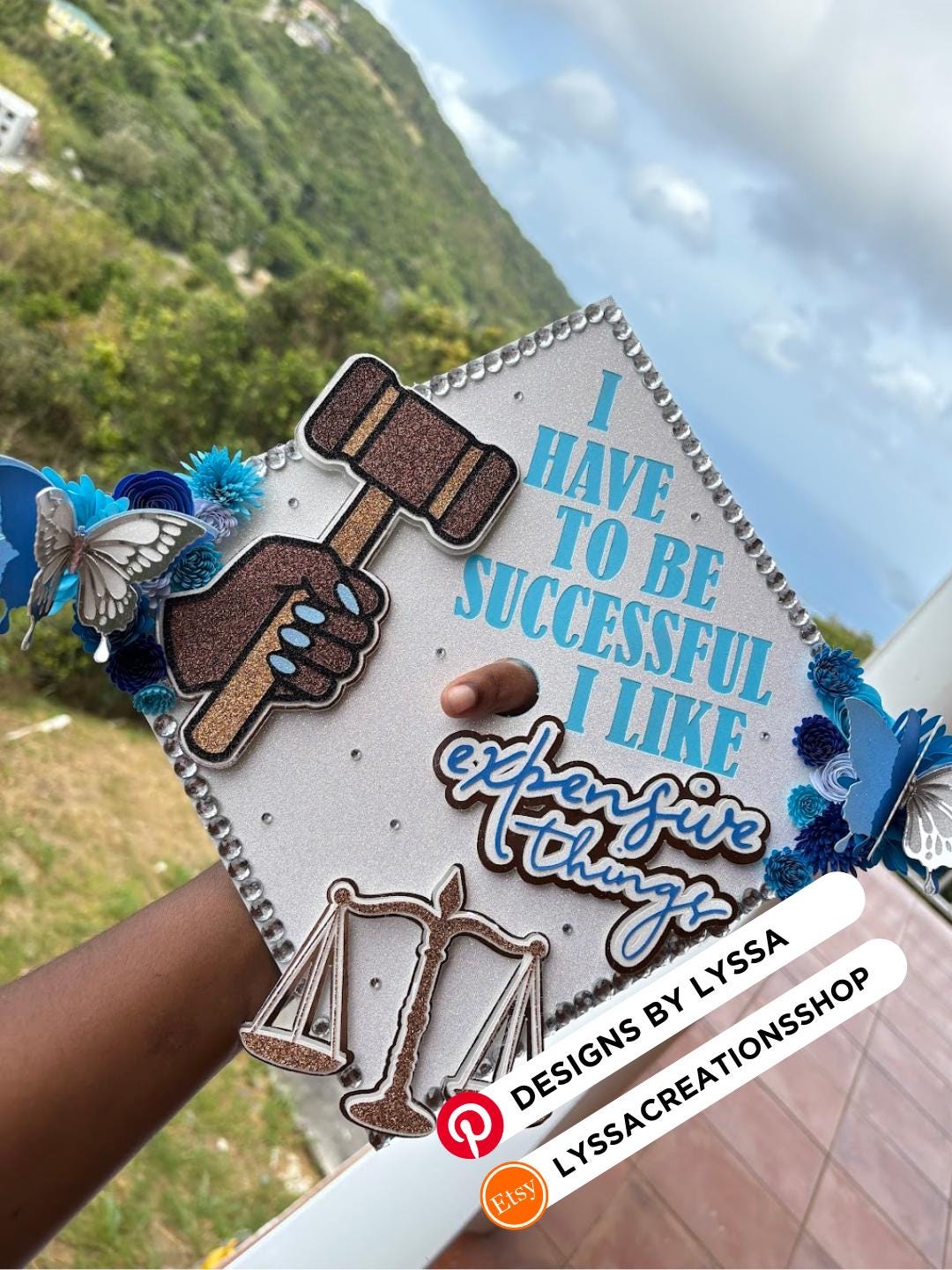 Table Topper Judge Law Graduation Cap Topper Custom Judge Grad Cap - Etsy