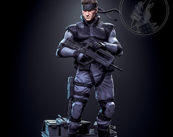 ソリッド スネーク メタルギア ソリッド 1 樹脂 3D プリント