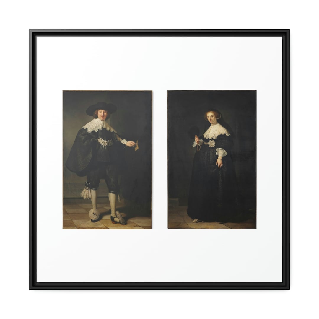 Pendant Portraits of Maerten Soolmans and Oopjen Coppit by Etsy