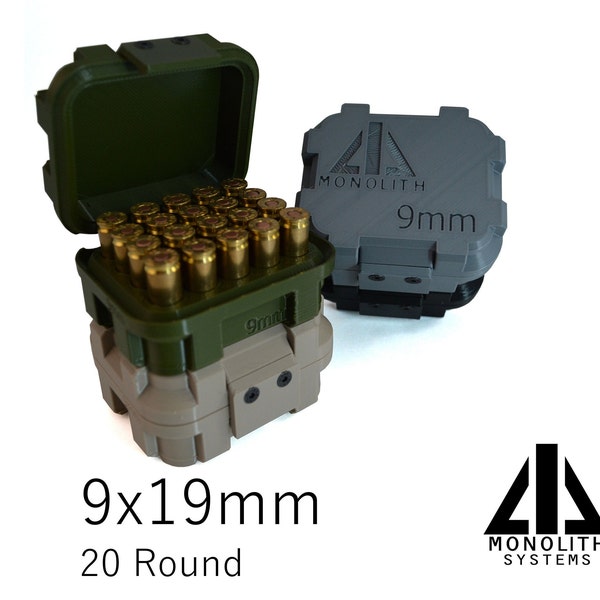 9mm-Ammo Container-20 Round