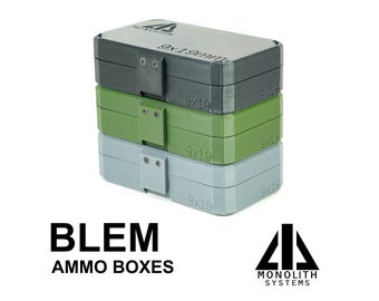 BLEM Ammo Boxes - Gen 2 - Monolith Systems - Multiple Calibers Available