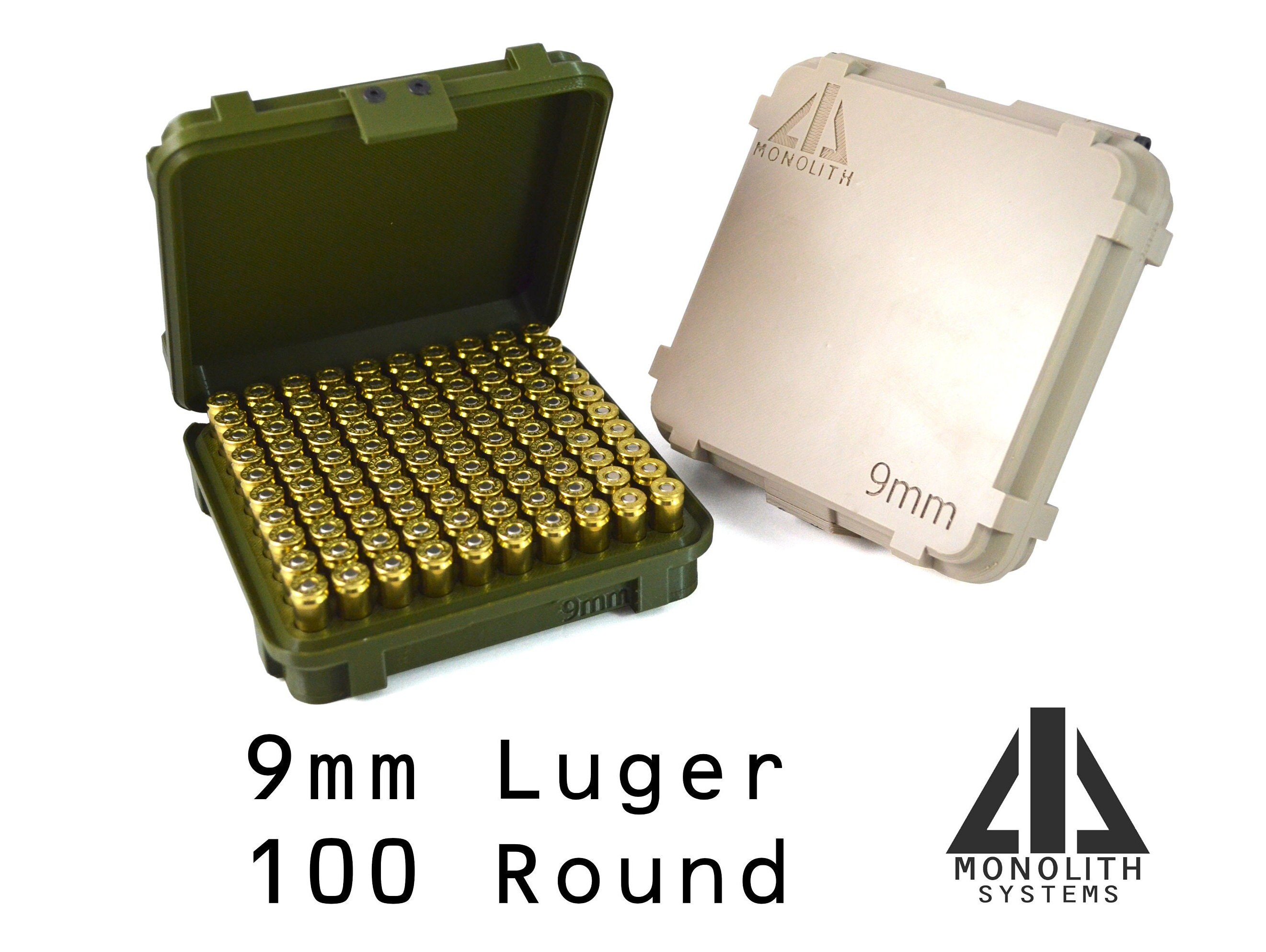 9mmammo Container100 Round Etsy