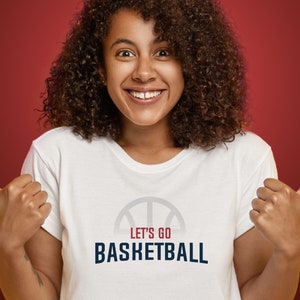 Let&#39;s Go Basketball T-shirt | Basketball T Shirt | Sports Shirt | Go Sports | Sports Clothing