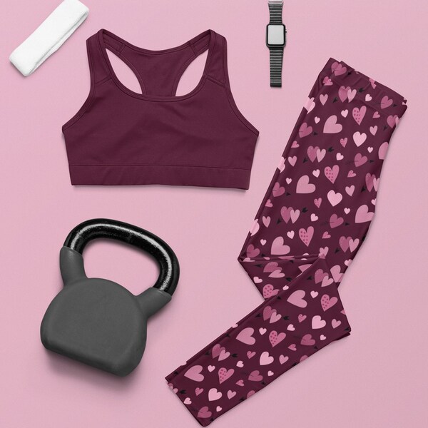 Heart Yoga Pants Etsy