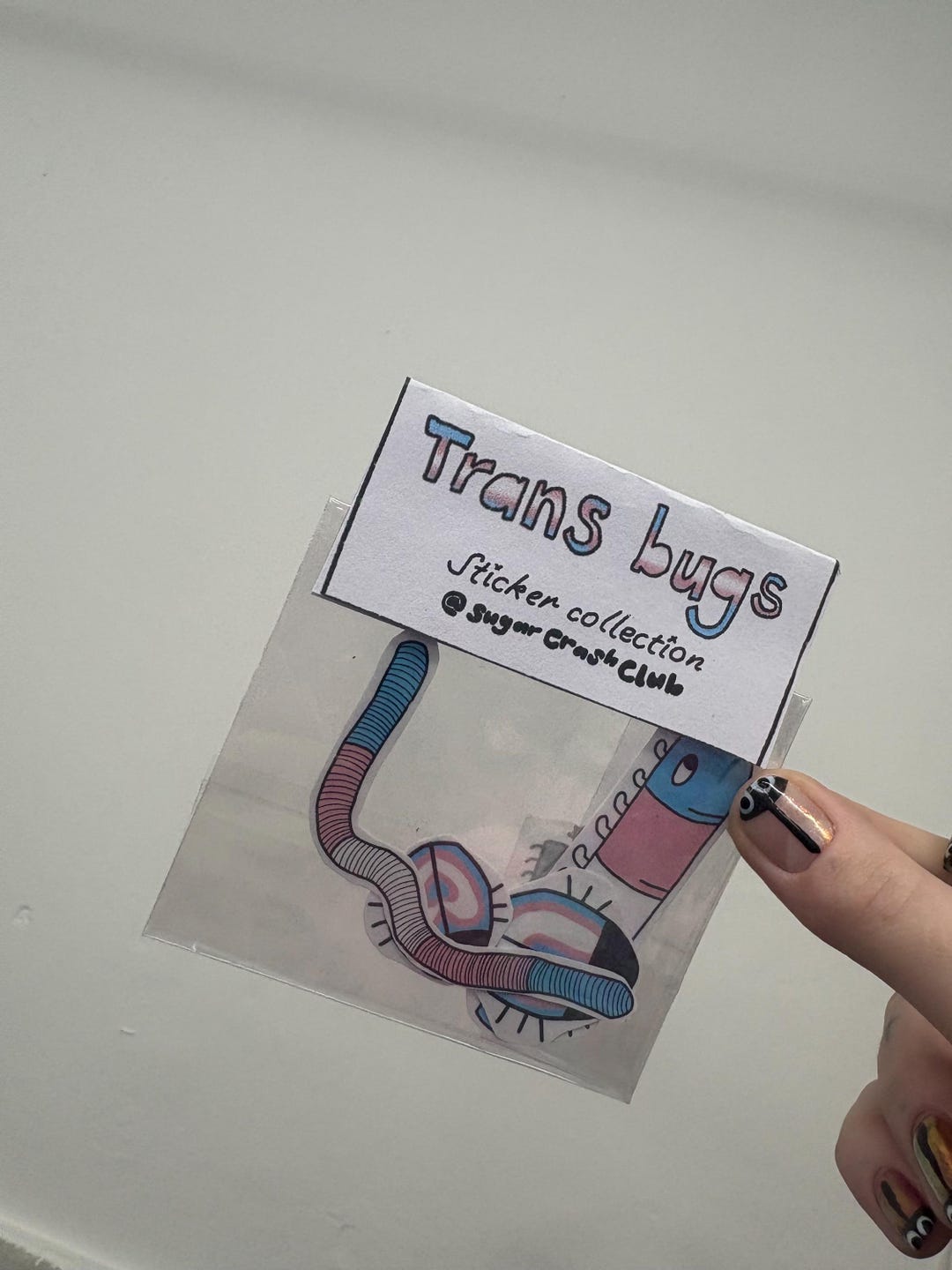 Trans Bug Sticker Pack // Holographic Stickers - Etsy