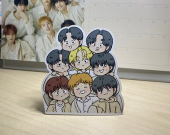 Stray Kids OT8 Fanart Paper Standee