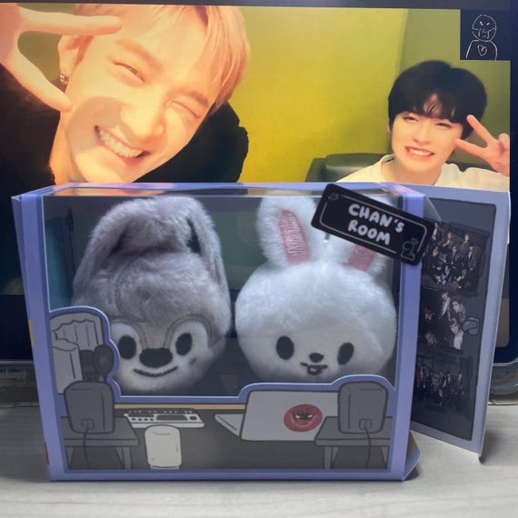 Stray Kids Bang Chan “chan's Room” SKZOO Plush Fanmade BOX [box