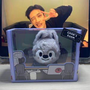 Peluche de Stray Kids Bang Chan "Chan's Room" de SKZOO, hecho por fans, en caja [Solo caja]