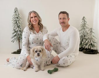 Family Matching Christmas Pajamas BAMBOO | Bible verse | Peace on Earth PJs | ADULT sizes