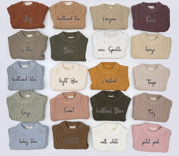 Chunky Knit Baby Sweater oversized relax style |Braided Cotton kids SWEATER