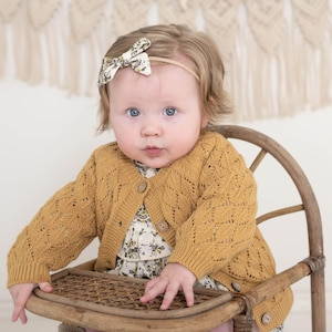 Baby Girl Cotton Floral Jumper Romper with Bow | OPTIONS| Jennifer VINTAGE Floral image 5