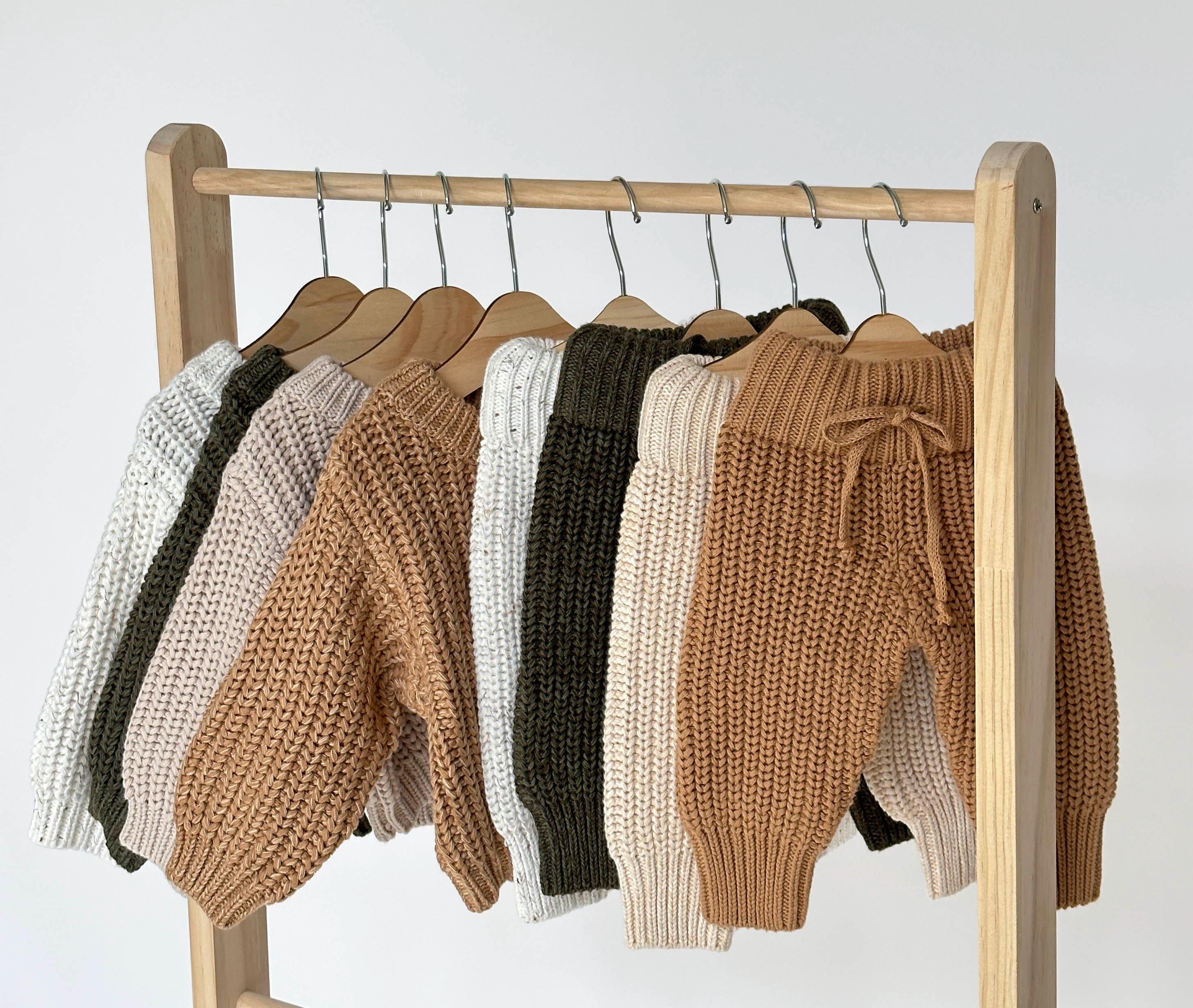 Baby Kids knitted outfit Chunky Knit Sweater + Pants 2pc SET