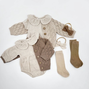 Baby Girl Gingham Romper: Ruffle Collar Cotton Bubble Suit