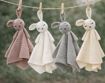 Crochet bunny Lovey Easter Amigurumi | Bunny Blanket