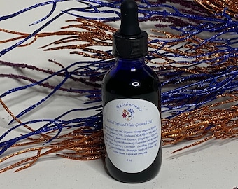 Aceite para el crecimiento del cabello con infusión de hierbas