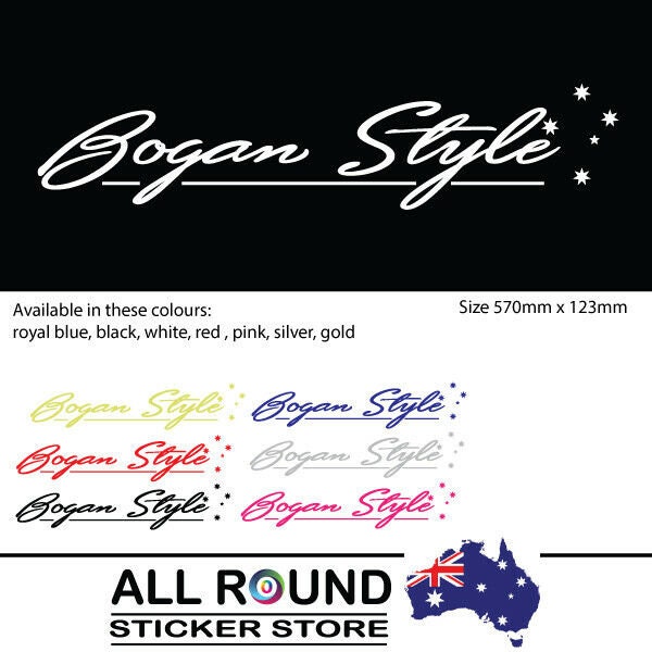 Autocollant australien de pare-brise de style Bogan